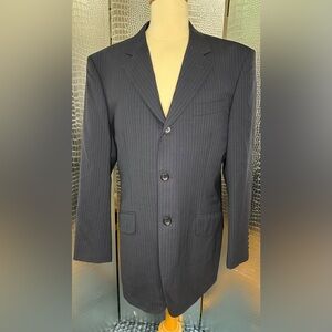 Timothy Everest London Navy Blue Pin Stripe Suit Size 40/42